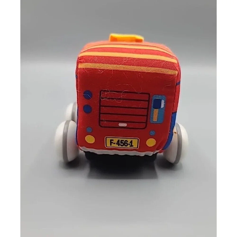 Melissa & Doug K's Kids Pull Back Vehicles 2 Soft Cars Town Vehicles